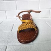 Handmade Moroccan Leather Sandals - Boho Summer Shoes - Ethnic Flat Shoes - Braided Leather Flip Flops - Artisan Beach Sandals -