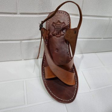 Handmade Moroccan Leather Sandals For Women – Brown Cross Strap Flat Sandals With Ankle Strap, Open Toe Boho Summer Walking Shoes, Gift